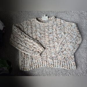 Jessica Simpson S Cream Speckled Knit Sweater